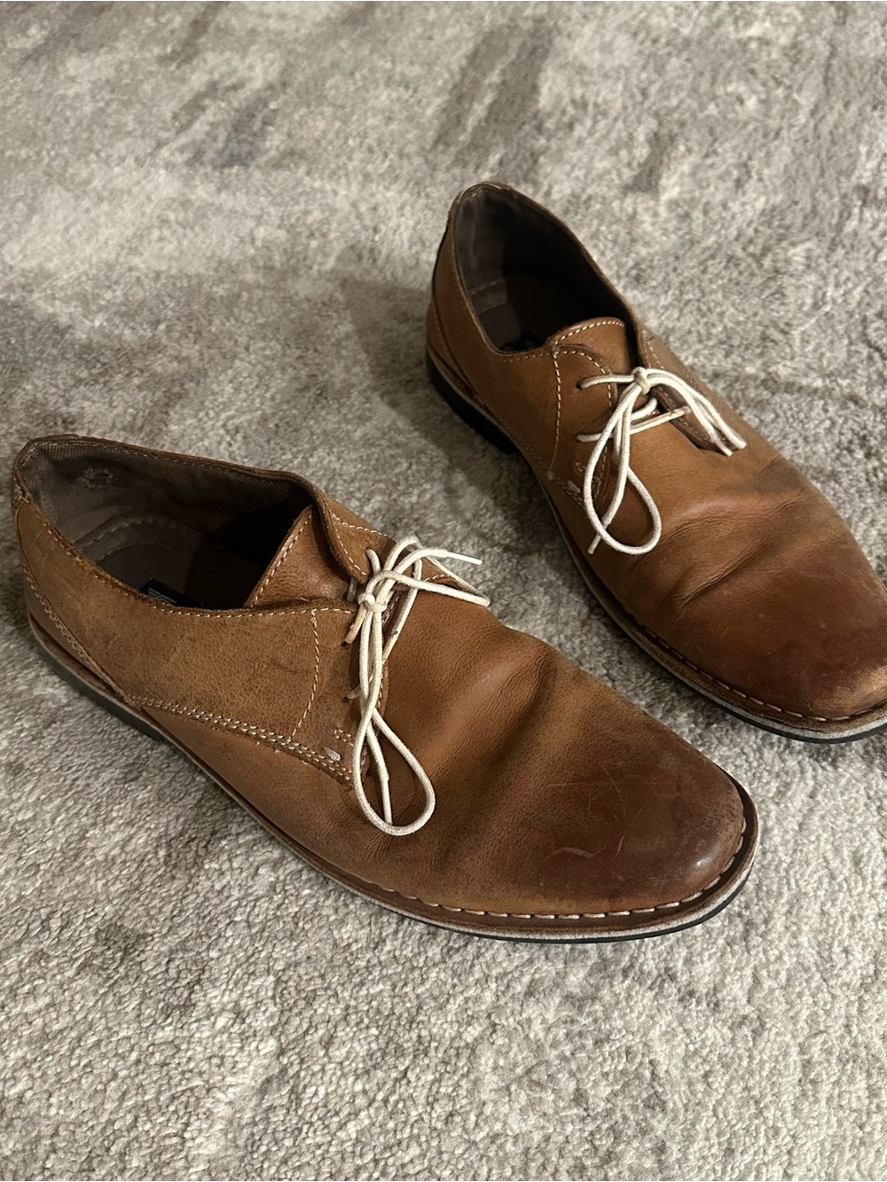 Red Tape Brown Genuine Leather Lace-Up Shoes, Men’s Size 10.5